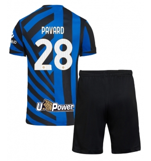 Inter Milan Benjamin Pavard #28 Hjemmedraktsett Barn 2024-25 Kortermet (+ Korte bukser)