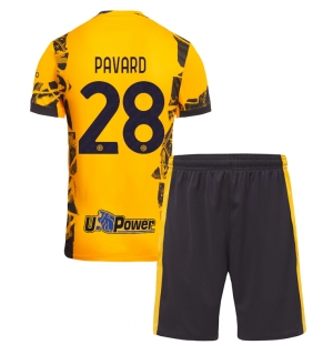 Inter Milan Benjamin Pavard #28 Tredjedraktsett Barn 2024-25 Kortermet (+ Korte bukser)