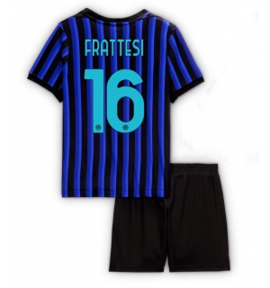 Inter Milan Davide Frattesi #16 Hjemmedraktsett Barn 2025-26 Kortermet (+ Korte bukser)
