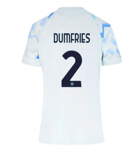 Inter Milan Denzel Dumfries #2 Bortedrakt Dame 2025-26 Kortermet Inter Milan Denzel Dumfries #2 Bortedrakt Dame 2025-26 Kortermet