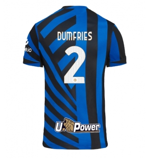 Inter Milan Denzel Dumfries #2 Hjemmedrakt 2024-25 Kortermet
