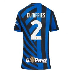Inter Milan Denzel Dumfries #2 Hjemmedrakt Dame 2024-25 Kortermet