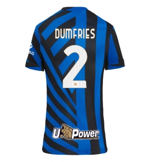 Inter Milan Denzel Dumfries #2 Hjemmedrakt Dame 2024-25 Kortermet