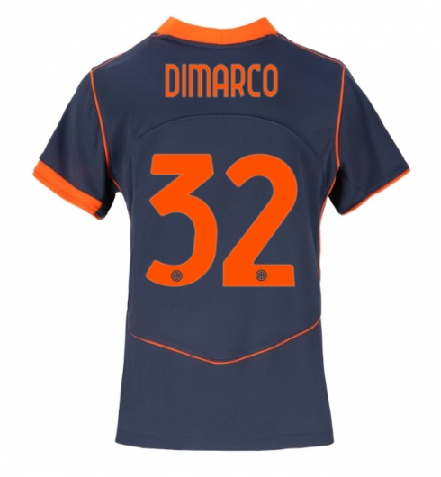 Inter Milan Federico Dimarco #32 Tredjedrakt Dame 2025-26 Kortermet Inter Milan Federico Dimarco #32 Tredjedrakt Dame 2025-26 Kortermet