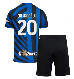 Inter Milan Hakan Calhanoglu #20 Hjemmedraktsett Barn 2024-25 Kortermet (+ Korte bukser)