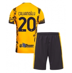Inter Milan Hakan Calhanoglu #20 Tredjedraktsett Barn 2024-25 Kortermet (+ Korte bukser)