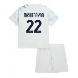 Inter Milan Henrikh Mkhitaryan #22 Bortedraktsett Barn 2025-26 Kortermet (+ Korte bukser)