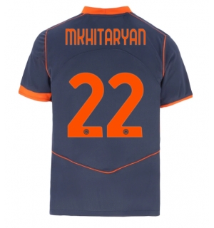 Inter Milan Henrikh Mkhitaryan #22 Tredjedrakt 2025-26 Kortermet