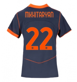 Inter Milan Henrikh Mkhitaryan #22 Tredjedrakt Dame 2025-26 Kortermet