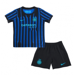 Inter Milan Hjemmedraktsett Barn 2025-26 Kortermet (+ Korte bukser)