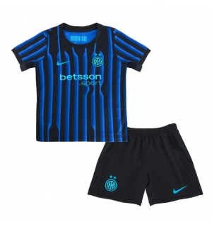 Inter Milan Hjemmedraktsett Barn 2025-26 Kortermet (+ Korte bukser)