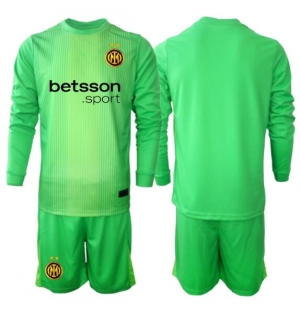 Inter Milan Keeper Tredjedraktsett Barn 2025-26 Langermet (+ Korte bukser)