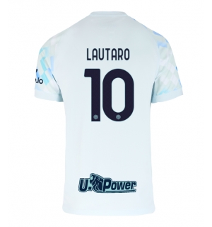 Inter Milan Lautaro Martinez #10 Bortedrakt 2025-26 Kortermet