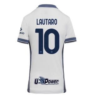 Inter Milan Lautaro Martinez #10 Bortedrakt Dame 2024-25 Kortermet