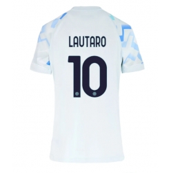 Inter Milan Lautaro Martinez #10 Bortedrakt Dame 2025-26 Kortermet