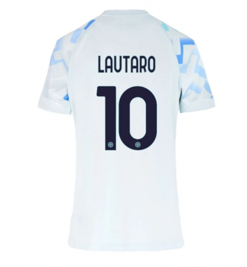 Inter Milan Lautaro Martinez #10 Bortedrakt Dame 2025-26 Kortermet Inter Milan Lautaro Martinez #10 Bortedrakt Dame 2025-26 Kortermet