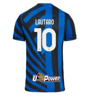Inter Milan Lautaro Martinez #10 Hjemmedrakt 2024-25 Kortermet