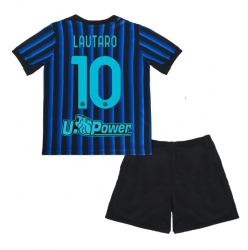 Inter Milan Lautaro Martinez #10 Hjemmedraktsett Barn 2025-26 Kortermet (+ Korte bukser)