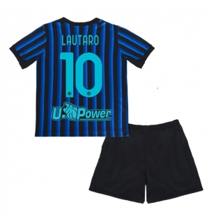 Inter Milan Lautaro Martinez #10 Hjemmedraktsett Barn 2025-26 Kortermet (+ Korte bukser)