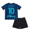 Inter Milan Lautaro Martinez #10 Hjemmedraktsett Barn 2025-26 Kortermet (+ Korte bukser)
