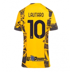 Inter Milan Lautaro Martinez #10 Tredjedrakt Dame 2024-25 Kortermet