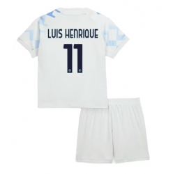 Inter Milan Luis Henrique #11 Bortedraktsett Barn 2025-26 Kortermet (+ Korte bukser)