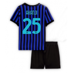 Inter Milan Manuel Akanji #25 Hjemmedraktsett Barn 2025-26 Kortermet (+ Korte bukser)