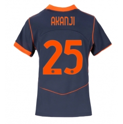 Inter Milan Manuel Akanji #25 Tredjedrakt Dame 2025-26 Kortermet
