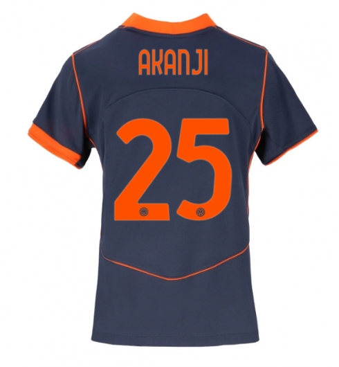 Inter Milan Manuel Akanji #25 Tredjedrakt Dame 2025-26 Kortermet Inter Milan Manuel Akanji #25 Tredjedrakt Dame 2025-26 Kortermet