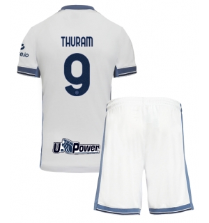 Inter Milan Marcus Thuram #9 Bortedraktsett Barn 2024-25 Kortermet (+ Korte bukser)