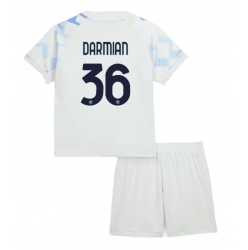 Inter Milan Matteo Darmian #36 Bortedraktsett Barn 2025-26 Kortermet (+ Korte bukser)