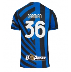 Inter Milan Matteo Darmian #36 Hjemmedrakt 2024-25 Kortermet
