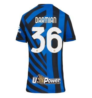 Inter Milan Matteo Darmian #36 Hjemmedrakt Dame 2024-25 Kortermet