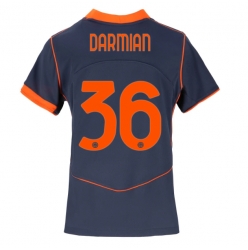 Inter Milan Matteo Darmian #36 Tredjedrakt Dame 2025-26 Kortermet
