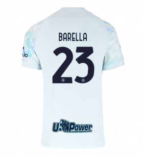 Inter Milan Nicolo Barella #23 Bortedrakt 2025-26 Kortermet