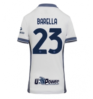 Inter Milan Nicolo Barella #23 Bortedrakt Dame 2024-25 Kortermet