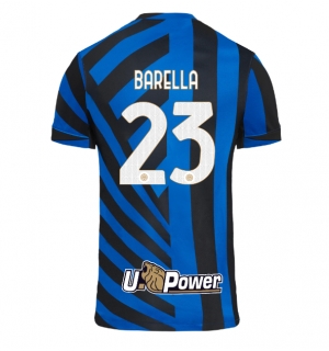Inter Milan Nicolo Barella #23 Hjemmedrakt 2024-25 Kortermet