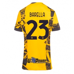 Inter Milan Nicolo Barella #23 Tredjedrakt Dame 2024-25 Kortermet