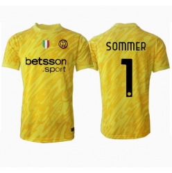 Inter Milan Yann Sommer #1 Keeper Bortedrakt 2024-25 Kortermet