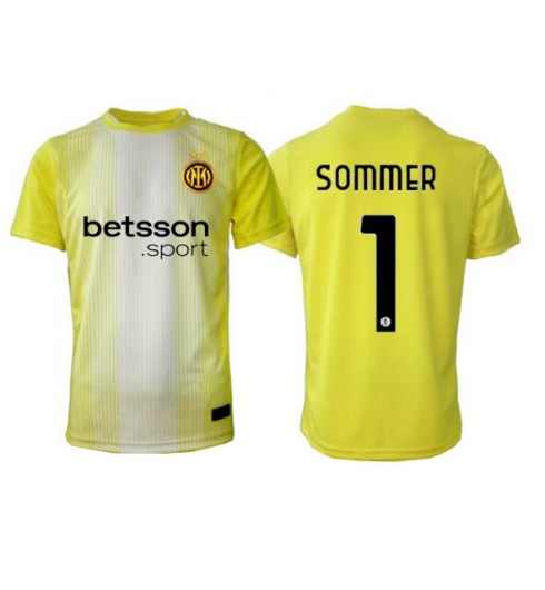 Inter Milan Yann Sommer #1 Keeper Bortedrakt 2025-26 Kortermet Inter Milan Yann Sommer #1 Keeper Bortedrakt 2025-26 Kortermet