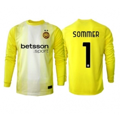 Inter Milan Yann Sommer #1 Keeper Bortedrakt 2025-26 Langermet