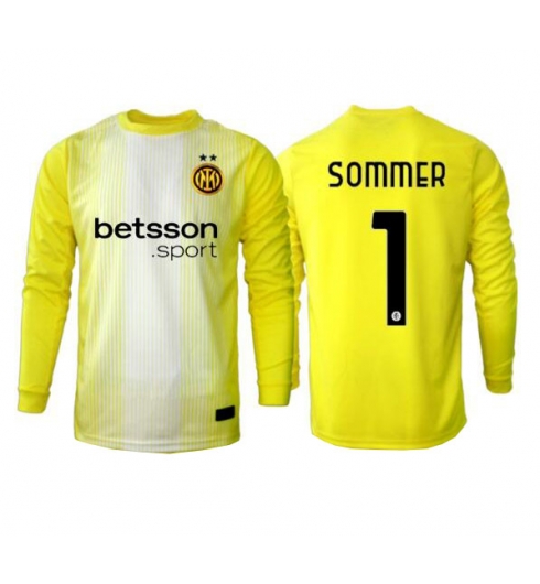 Inter Milan Yann Sommer #1 Keeper Bortedrakt 2025-26 Langermet Inter Milan Yann Sommer #1 Keeper Bortedrakt 2025-26 Langermet