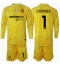 Inter Milan Yann Sommer #1 Keeper Bortedraktsett Barn 2024-25 Langermet (+ Korte bukser)