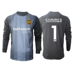 Inter Milan Yann Sommer #1 Keeper Hjemmedrakt 2025-26 Langermet