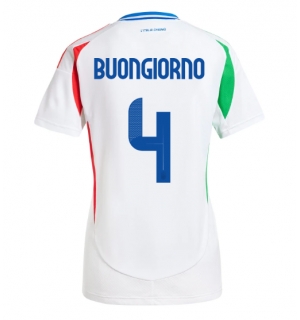 Italia Alessandro Buongiorno #4 Bortedrakt Dame EM 2024 Kortermet