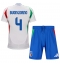 Italia Alessandro Buongiorno #4 Bortedraktsett Barn EM 2024 Kortermet (+ Korte bukser)