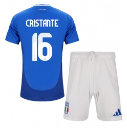 Italia Bryan Cristante #16 Hjemmedraktsett Barn EM 2024 Kortermet (+ Korte bukser)