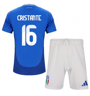 Italia Bryan Cristante #16 Hjemmedraktsett Barn EM 2024 Kortermet (+ Korte bukser)