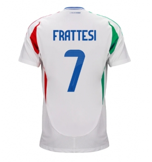 Italia Davide Frattesi #7 Bortedrakt EM 2024 Kortermet