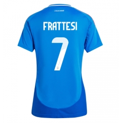 Italia Davide Frattesi #7 Hjemmedrakt Dame EM 2024 Kortermet